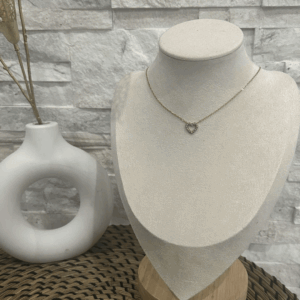 Collier cœur doré