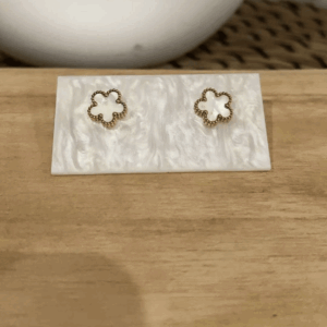 Boucles d'oreilles Fleur Dorée