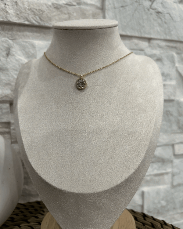 Collier Diamant - Doré zoomé