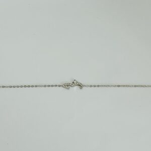 Bracelet fin argenté en strass