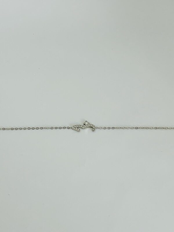 Bracelet fin argenté en strass