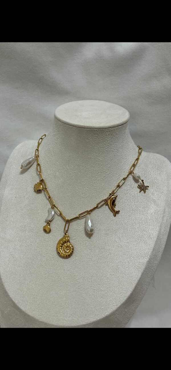 Collier doré “Trésors d’été” – Image 3
