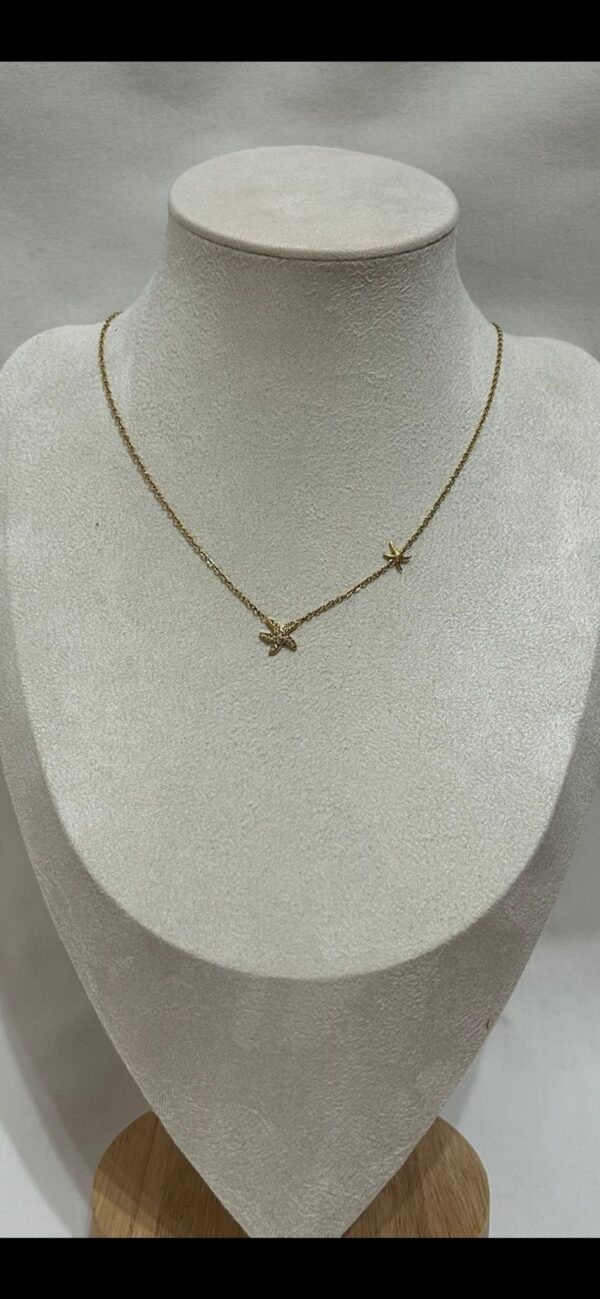Collier fin étoiles de mer – Image 2