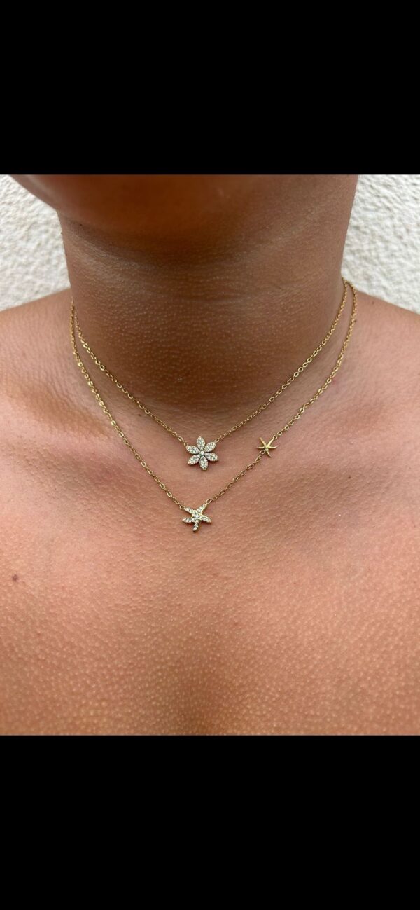 Collier fin étoiles de mer – Image 3