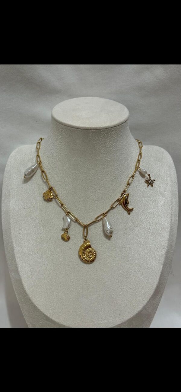 Collier doré “Trésors d’été” – Image 2