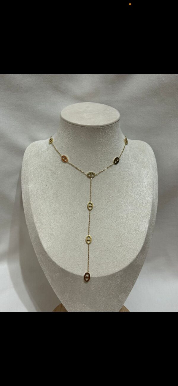 Collier Y doré – Image 3