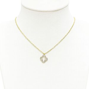 Collier Trèfle Strassé