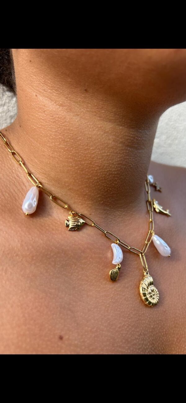 Collier doré “Trésors d’été” – Image 4