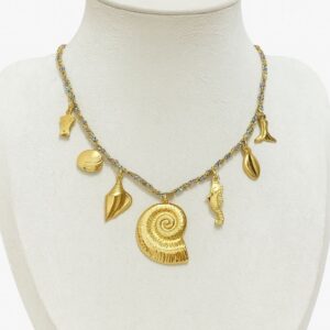 Collier Charms Océan Doré - Évasion sous-marine