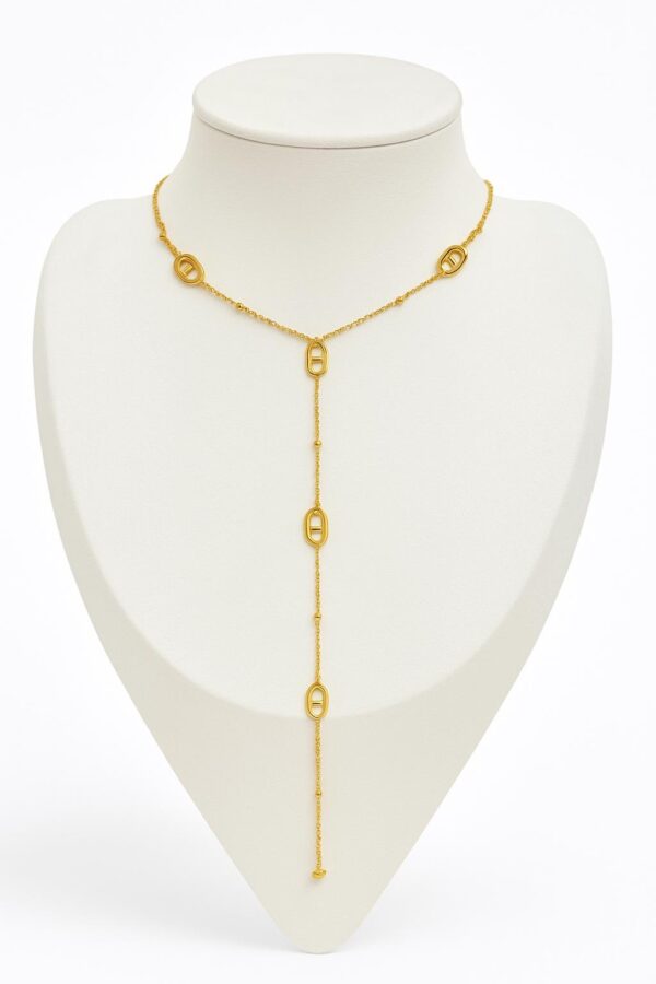 Collier long chaîne gourmette