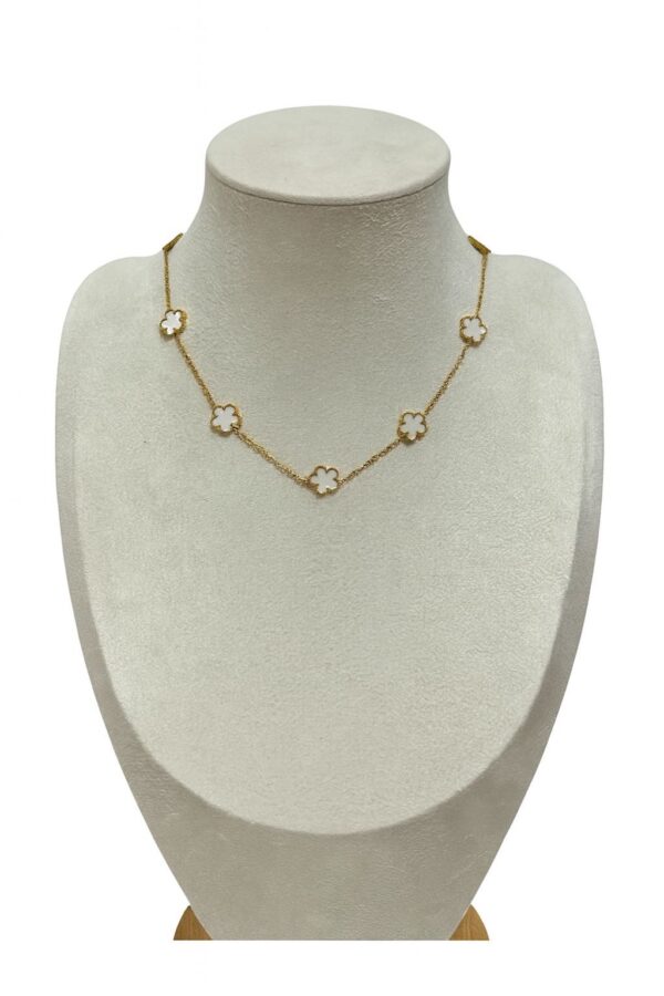 Collier Fleurs Blanches