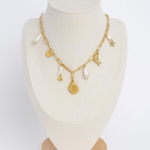 Collier doré “Trésors d’été”
